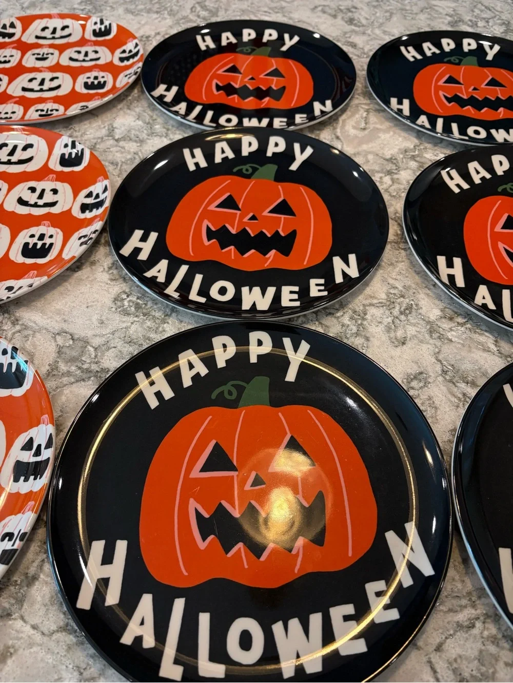 Hyde and EEK! Boutique 8.5” Halloween Melamine Dinner Plates Set of 12